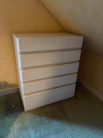 Witte ladekast - 70x41x85 cm - Gratis ophalen
