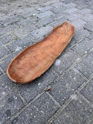 Gratis af te halen: Houten fruitschaal / decoratieschaal