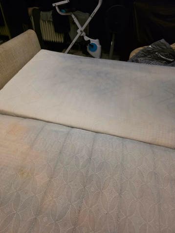 Twee gebruikte matrassen, 80x200 cm