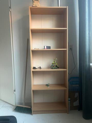 houten boekenkast 2x