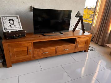 Houten TV meubel 200x45x52cm
