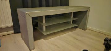 Tv meubel met glazen planken - Gebruikt maar in goede staat