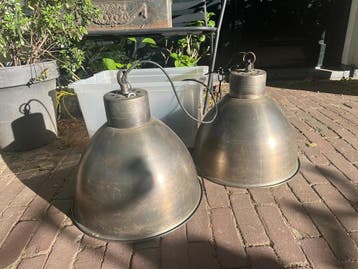 RVS Metalen Hanglampen (industrieel)