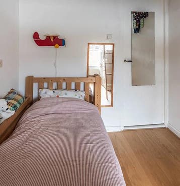 Houten Eenpersoonsbed 90x200 met 2 lades