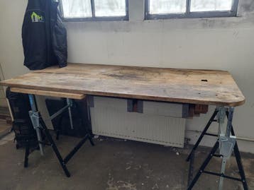 Groot werkblad met 2 lades - 200x90 cm