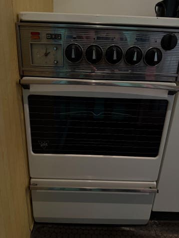 Oude atag kookplaat/oven