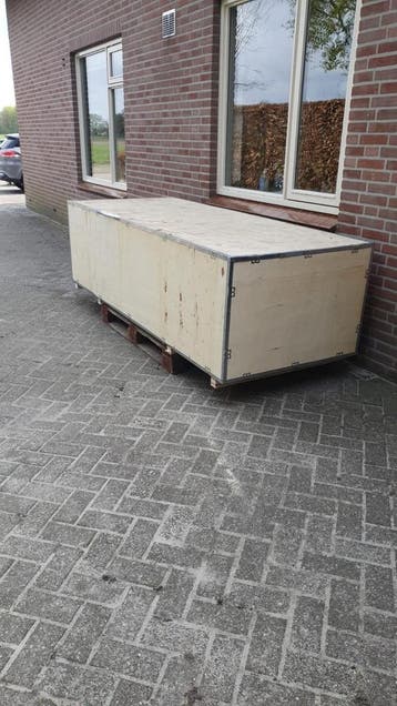 Gratis! Houten kist voor verzending