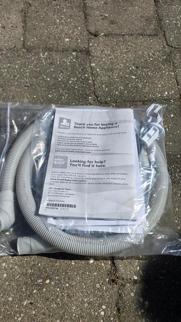Bosch Home washmachine  Appliance Aansluitset en Handleiding