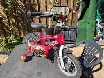 Kleuter fiets Cars lightning mcqueen