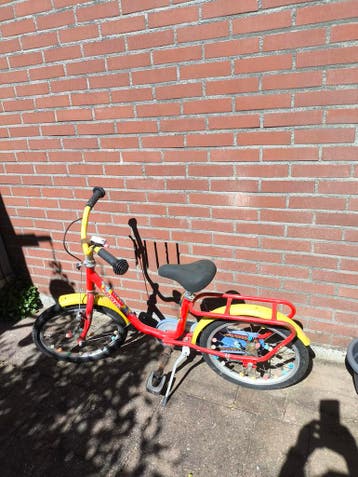 Puky kinderfiets 16 inch - rood/geel
