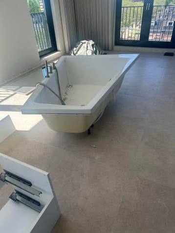 Gratis Duravit hoekbad - 180 op langste punt