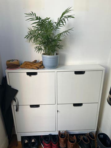 Witte schoenenkast met 4 lades - IKEA BISSA - take by 3.5.