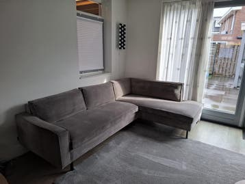 Woood Bank - Comfortabele Hoekbank in Grijze Stof