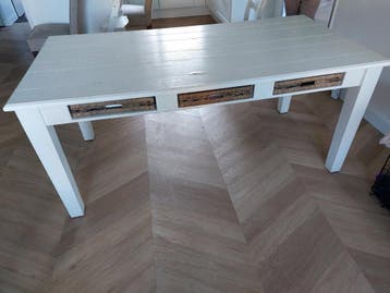 Riviera Maison Eettafel 6-persoons met 6 rieten laadjes