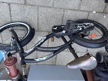 Zwarte kinderfiets - Gebruikt, 20 inch