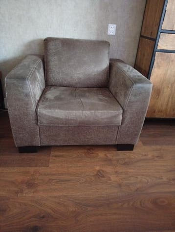 Fauteuil bruin/taupe