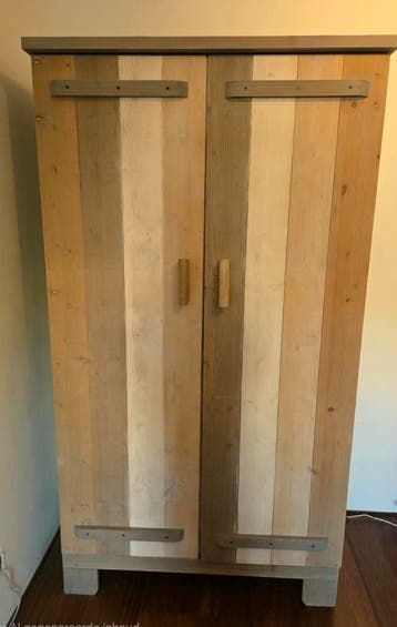 Bopita kinderkledingkast steigerhout