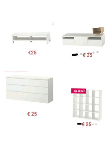 Ladenkast wit Ikea Malm