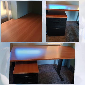 Bureau met ladenkast