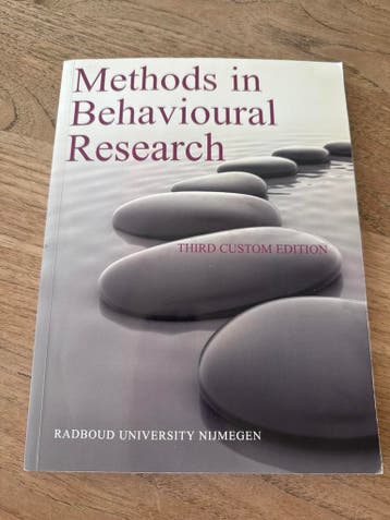 Methods in Behavioural Research - Gratis!