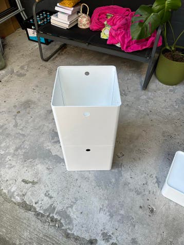 IKEA KUGGIS bakken - 2 stuks, wit, voor opslag