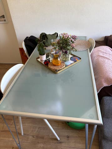 Glas eettafel