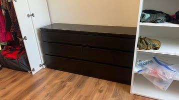 IKEA MALM ladekast met 6 lades - 140x40x71,5cm