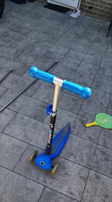 Kinder step en skateboard