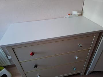 IKEA Hemnes ladekast met 3 lades - wit