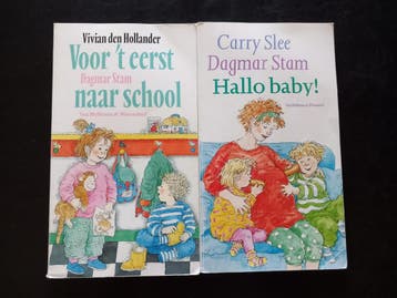2 kinderboeken: Voor 't eerst naar school & Hallo baby!