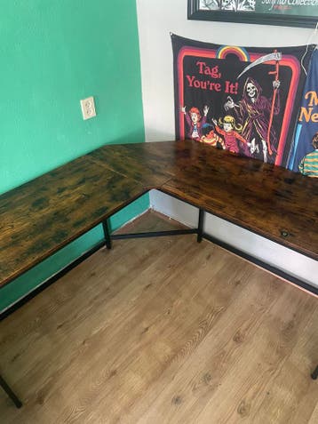 L vormig bureau