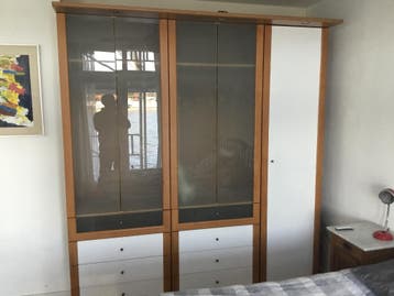 Massief houten hang legkast met 2x5laden.Gratis