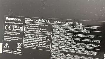 46 inch Panasonic plasma TV