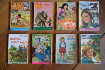 8x oude kinderboeken meisjes jaren 70 Kluitman-kinderpockets