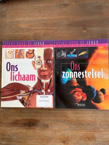 2x Atlas voor de Jeugd: Ons Zonnestelsel & Ons Lichaam