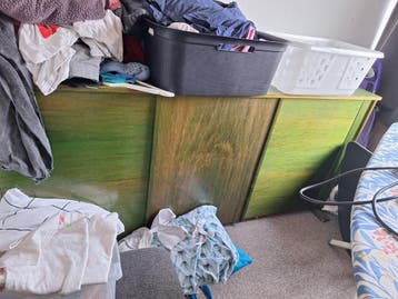 Opklapbaar bed met nagenoeg nieuw matras