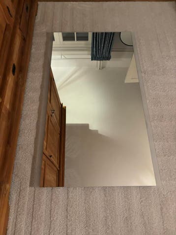Gratis Badkamerspiegel met verlichting (defect)
