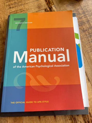 Publication Manual 7th editie - APA Style