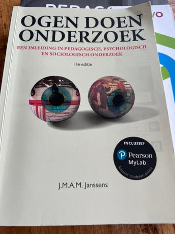 Ogen Doen Onderzoek - J.M.A.M. Janssens (incl. Pearson MyLab