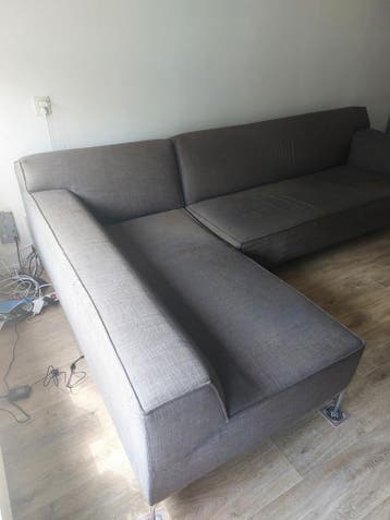 Gratis! Grijs/Bruine hoekbank