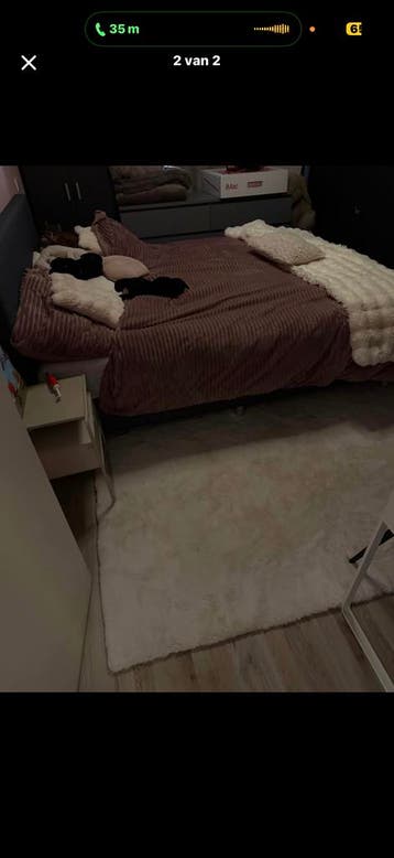 Boxspring 160/200 met topper - direct op te halen!
