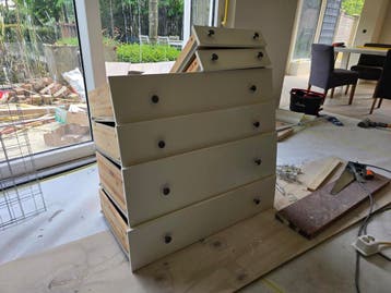 IKEA HEMNES lades, wit