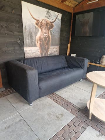 Comfortabele zwarte bank - 2-zits