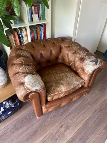 Gratis fauteuil / chesterfield - Gebruikte staat