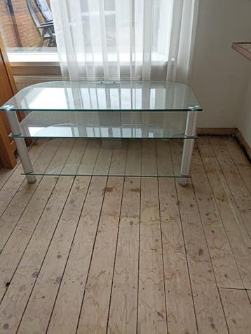 Tv meubel van glas