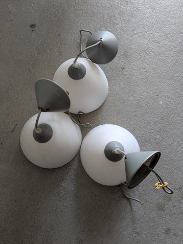 Set van 3 plafondlampen