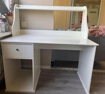 Gratis af te halen Bureau Ikea Lagkapten/ Alex 120x70 wit