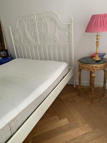 Ikea Iron Bed with Mattress (free)