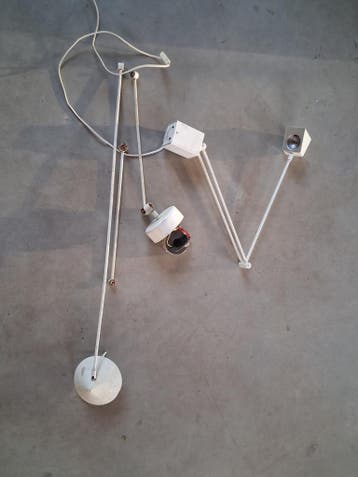 Twee HALA hendel wandlampen design midcentury