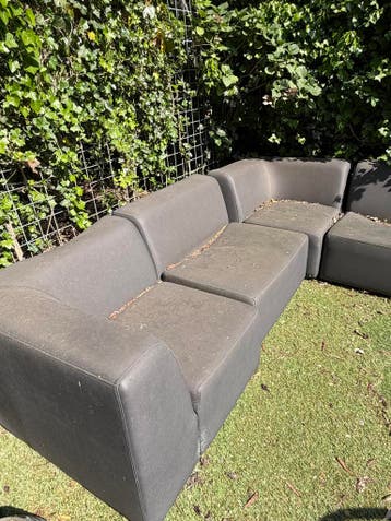 Grote modulaire loungebank voor buiten